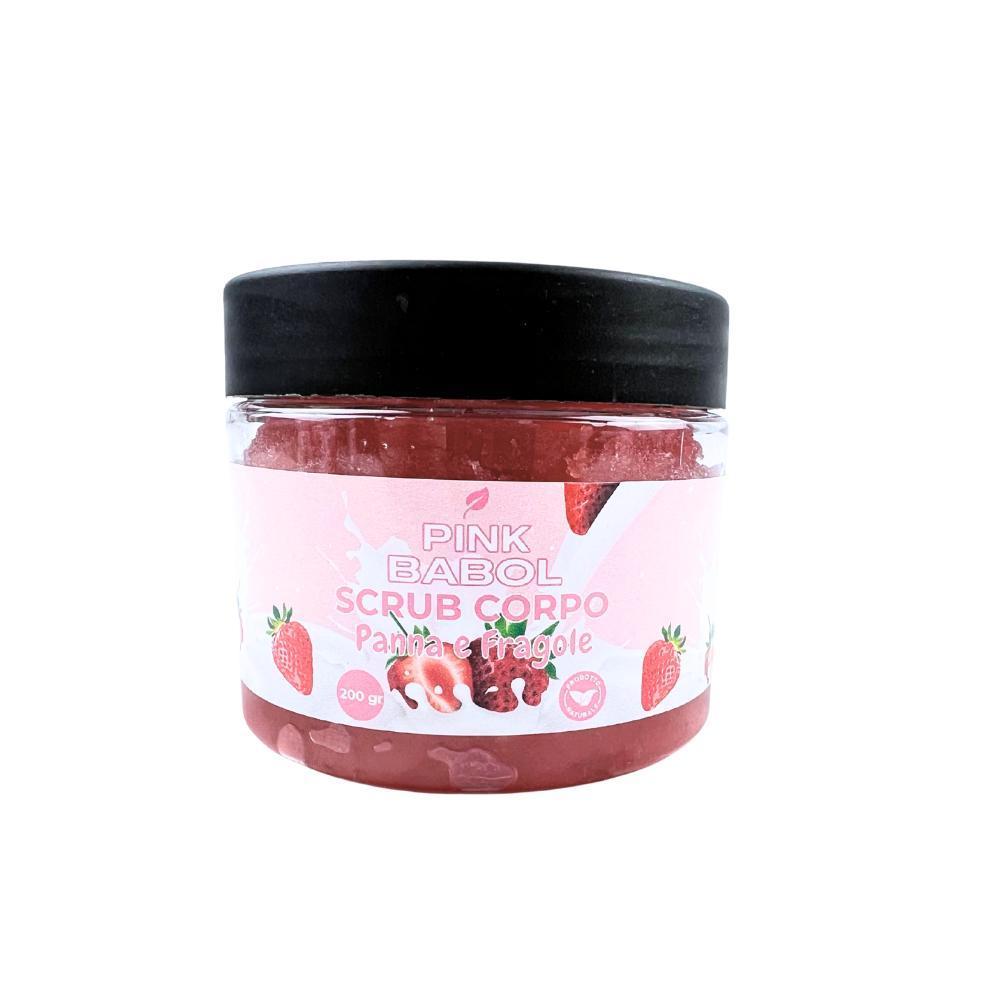Scrub Corpo Esfoliante e Purificante con microgranuli Naturali, Aloe Vera, Burro di Karité e Olio di Sesamo – Pelle Luminosa, Liscia e Rigenerata-Pink Babol