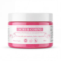 Scrub Corpo Esfoliante e Purificante con microgranuli Naturali, Aloe Vera, Burro di Karité e Olio di Sesamo – Pelle Luminosa, Liscia e Rigenerata-Pink Babol