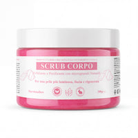 Scrub Corpo Esfoliante e Purificante con microgranuli Naturali, Aloe Vera, Burro di Karité e Olio di Sesamo – Pelle Luminosa, Liscia e Rigenerata-Pink Babol