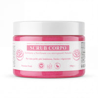 Scrub Corpo Esfoliante e Purificante con microgranuli Naturali, Aloe Vera, Burro di Karité e Olio di Sesamo – Pelle Luminosa, Liscia e Rigenerata-Pink Babol