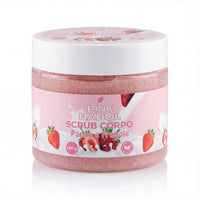 Scrub Corpo Esfoliante e Purificante con microgranuli Naturali, Aloe Vera, Burro di Karité e Olio di Sesamo – Pelle Luminosa, Liscia e Rigenerata-Pink Babol