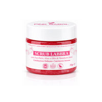 Scrub Labbra con Zucchero Naturale, Aloe Vera e Olio di Mandorle Dolci – Esfoliazione Delicata, Idratazione e Nutrimento Intenso-Pink Babol