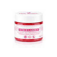 Scrub Labbra con Zucchero Naturale, Aloe Vera e Olio di Mandorle Dolci – Esfoliazione Delicata, Idratazione e Nutrimento Intenso-Pink Babol