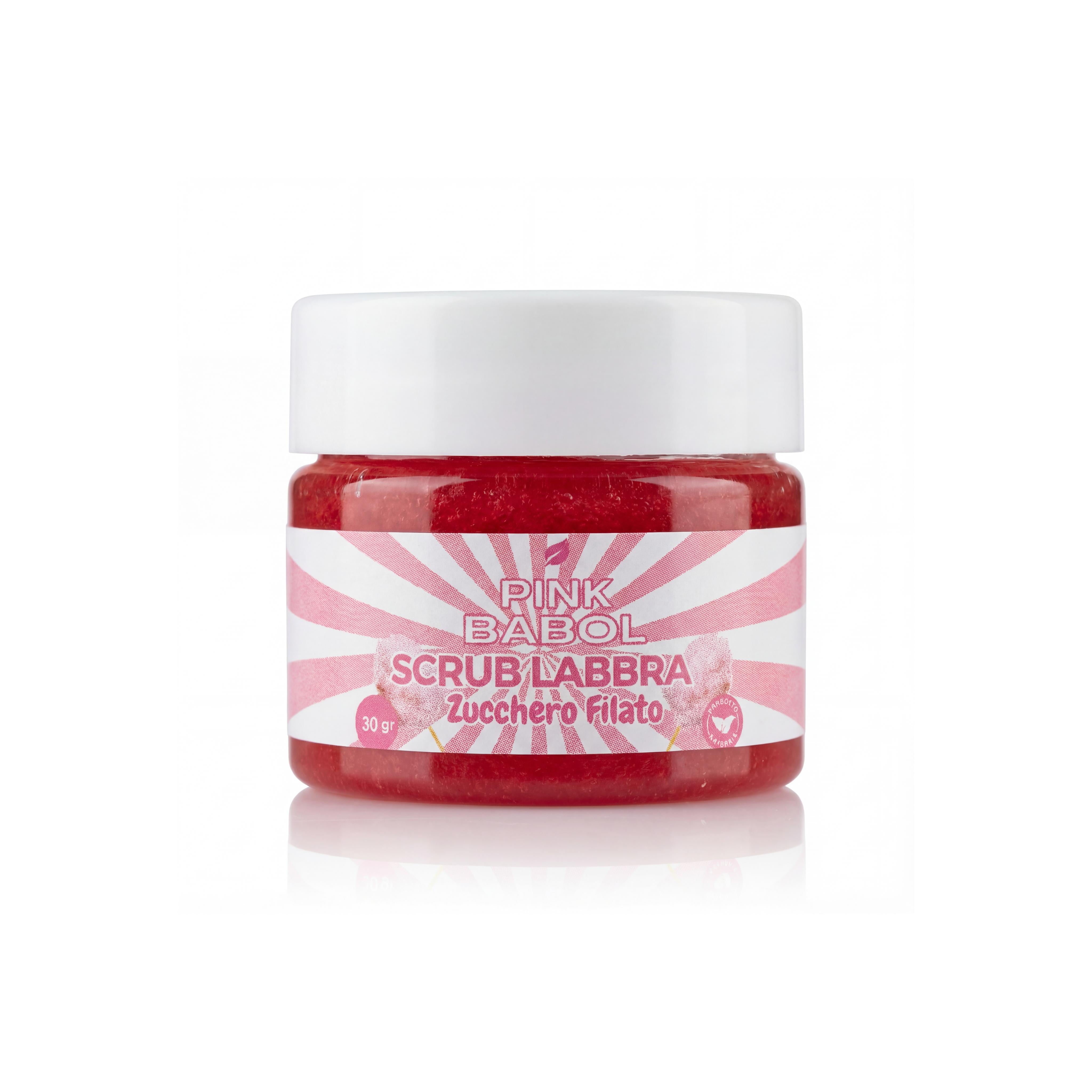 Scrub Labbra con Zucchero Naturale, Aloe Vera e Olio di Mandorle Dolci – Esfoliazione Delicata, Idratazione e Nutrimento Intenso-Pink Babol