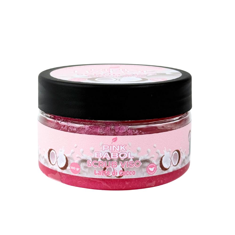 Scrub Viso Esfoliante e Purificante con microgranuli Naturali, Miele e Olio di Sesamo – Pelle Luminosa, Liscia e Rigenerata-Pink Babol