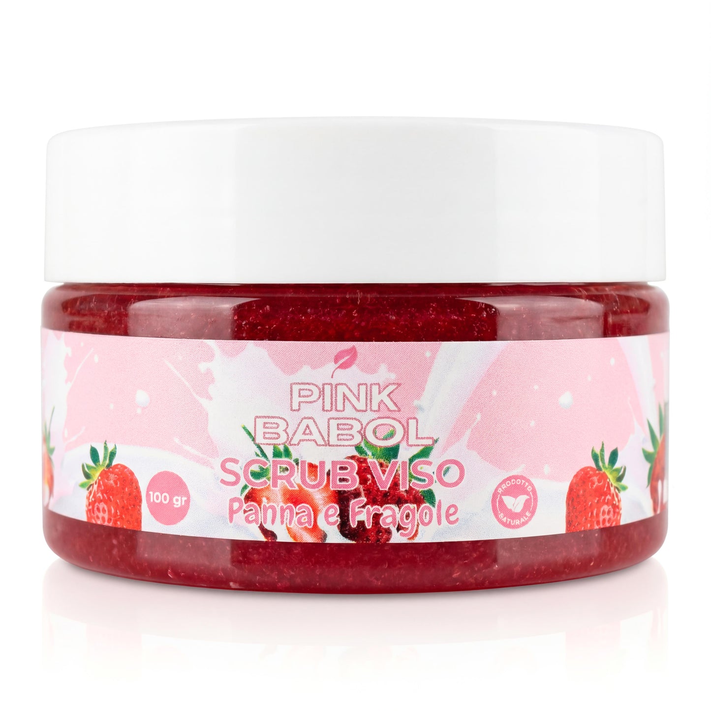 Scrub Viso Esfoliante e Purificante con microgranuli Naturali, Miele e Olio di Sesamo – Pelle Luminosa, Liscia e Rigenerata-Pink Babol