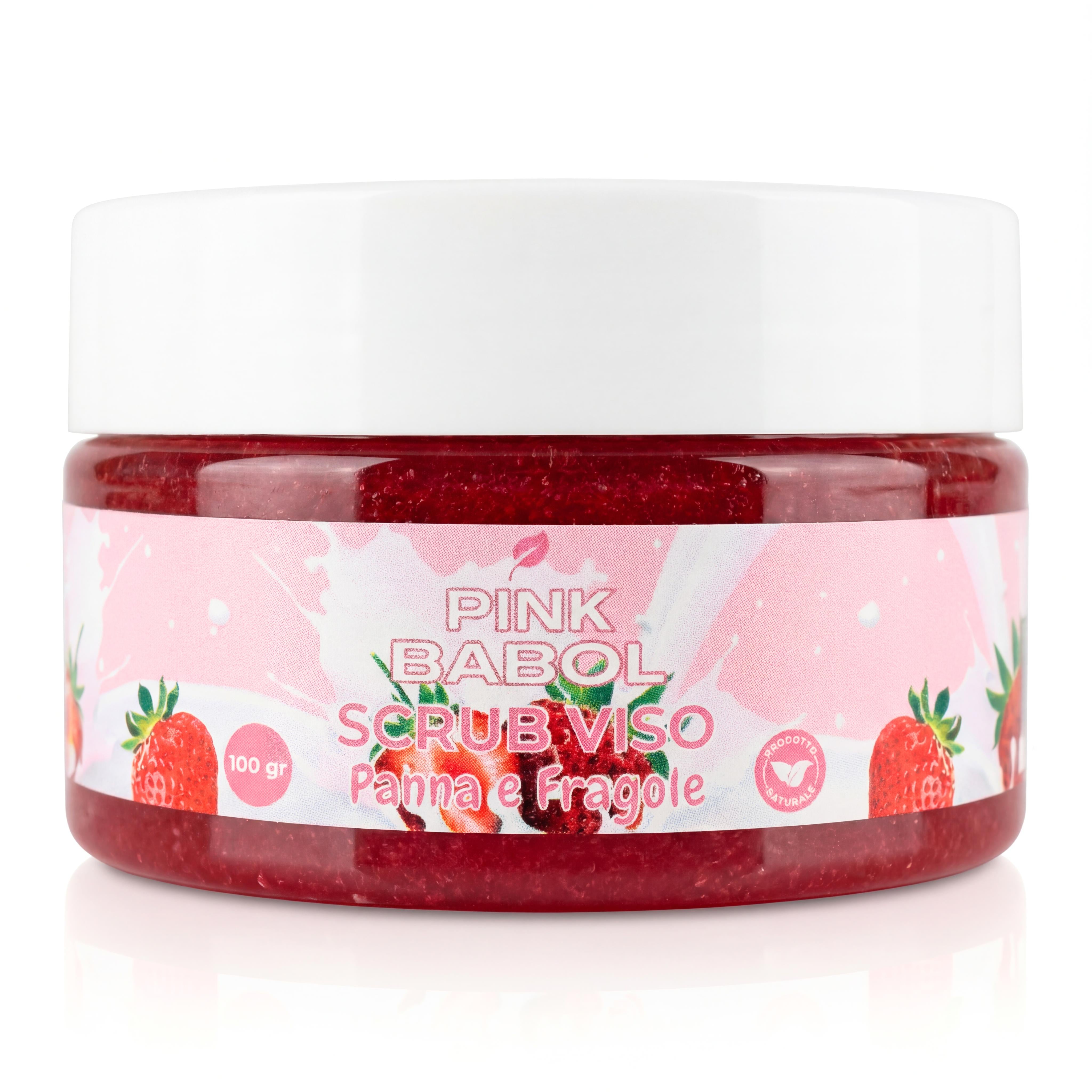 Scrub Viso Esfoliante e Purificante con microgranuli Naturali, Miele e Olio di Sesamo – Pelle Luminosa, Liscia e Rigenerata-Pink Babol