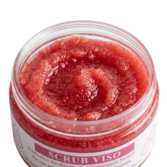 Scrub Viso Esfoliante e Purificante con microgranuli Naturali, Miele e Olio di Sesamo – Pelle Luminosa, Liscia e Rigenerata -Pink Babol