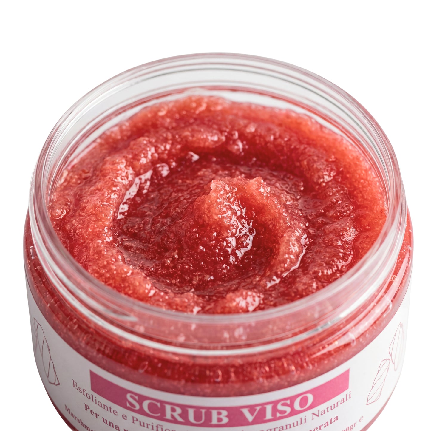 Scrub Viso Esfoliante e Purificante con microgranuli Naturali, Miele e Olio di Sesamo – Pelle Luminosa, Liscia e Rigenerata-Pink Babol