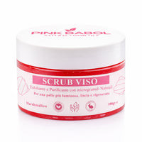 Scrub Viso Esfoliante e Purificante con microgranuli Naturali, Miele e Olio di Sesamo – Pelle Luminosa, Liscia e Rigenerata-Pink Babol