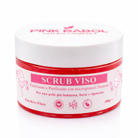 Scrub Viso Esfoliante e Purificante con microgranuli Naturali, Miele e Olio di Sesamo – Pelle Luminosa, Liscia e Rigenerata-Pink Babol