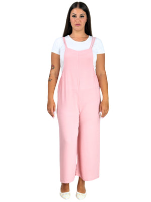 Set coordinato Salopette + T-Shirt-Pink Babol