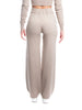 Set coordinato maglia con cappuccio + pantalone a zampa calda viscosa-Pink Babol