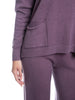 Set coordinato maglia con cappuccio + pantalone a zampa calda viscosa-Pink Babol