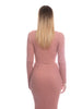 Set coordinato maglia e gonna in calda viscosa peluche-Pink Babol