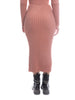 Set coordinato maglia e gonna in calda viscosa peluche-Pink Babol