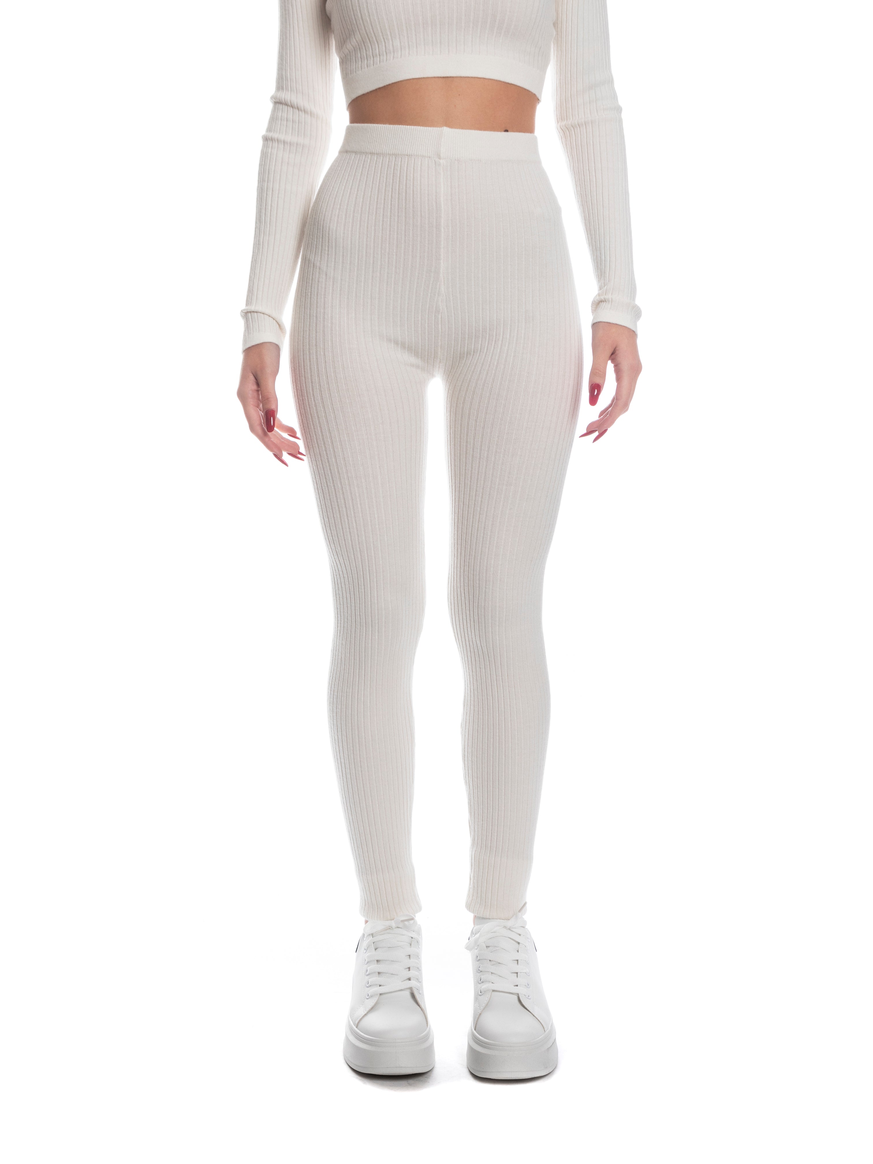 Set coordinato maglia + pantalone calda viscosa-Pink Babol