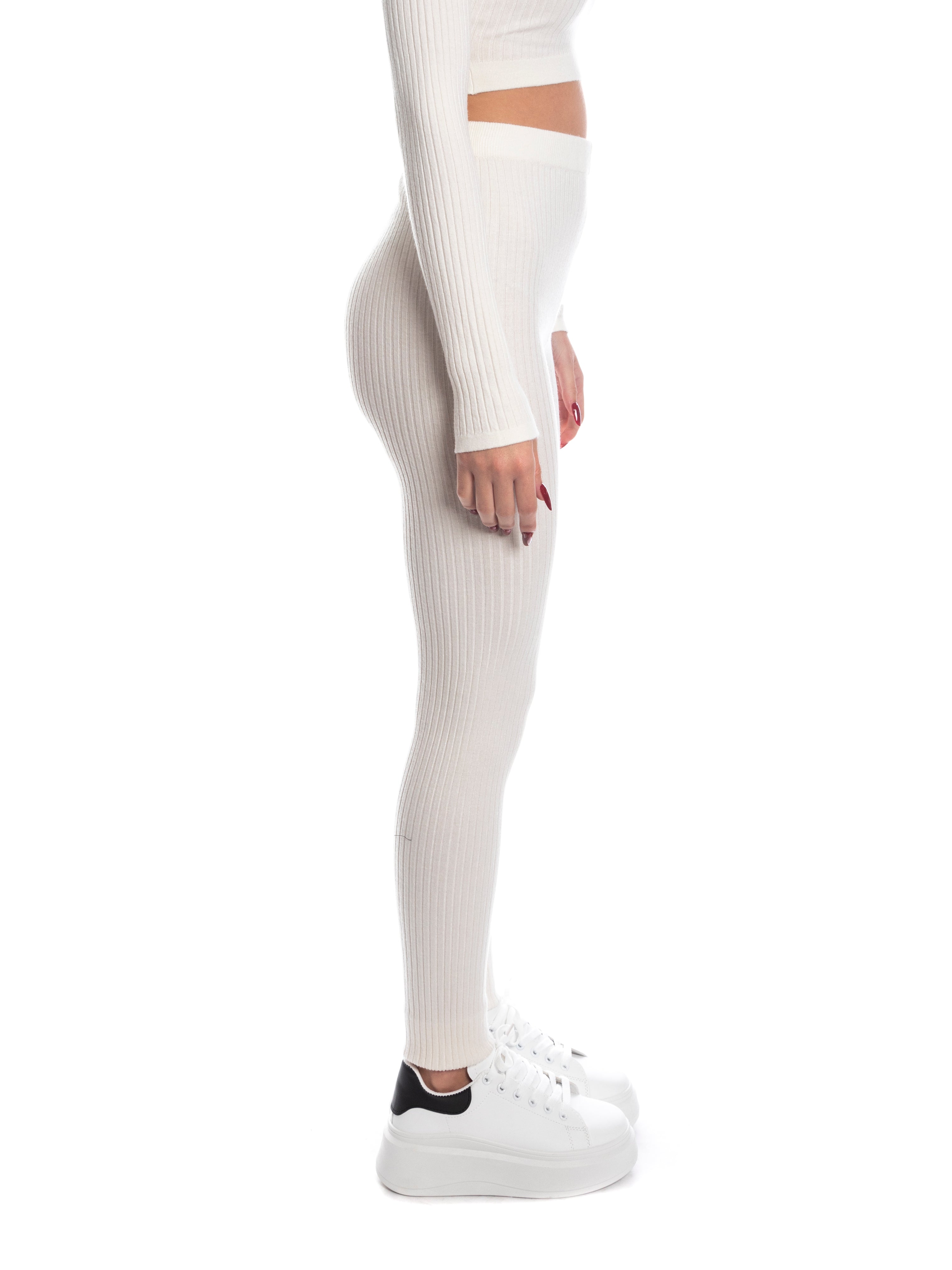 Set coordinato maglia + pantalone calda viscosa-Pink Babol