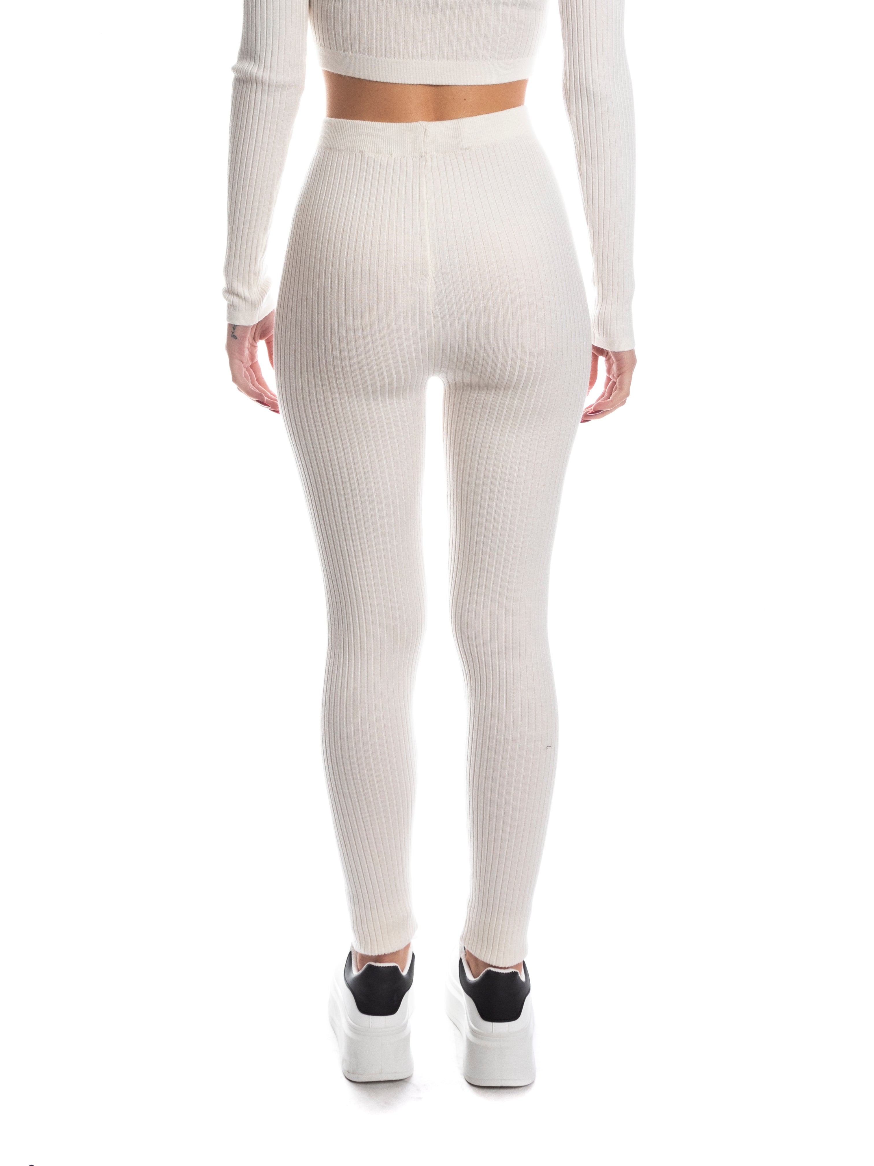 Set coordinato maglia + pantalone calda viscosa-Pink Babol