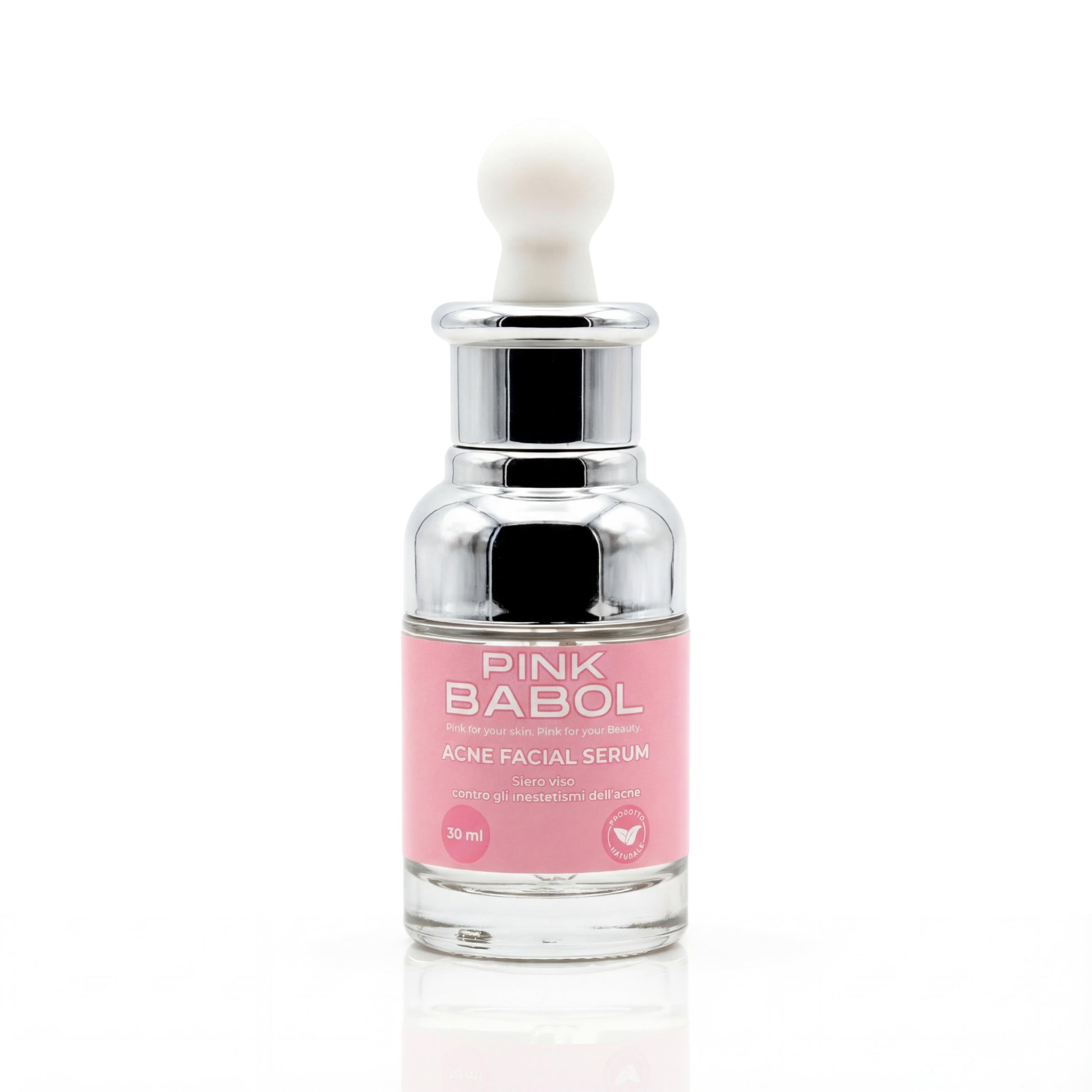 Siero Anti Acne e Imperfezioni con Acido Salicilico, Acido Azelaico e Tea Tree Oil - Purificante, Sebo-Riequilibrante e Anti-Imperfezioni-Pink Babol