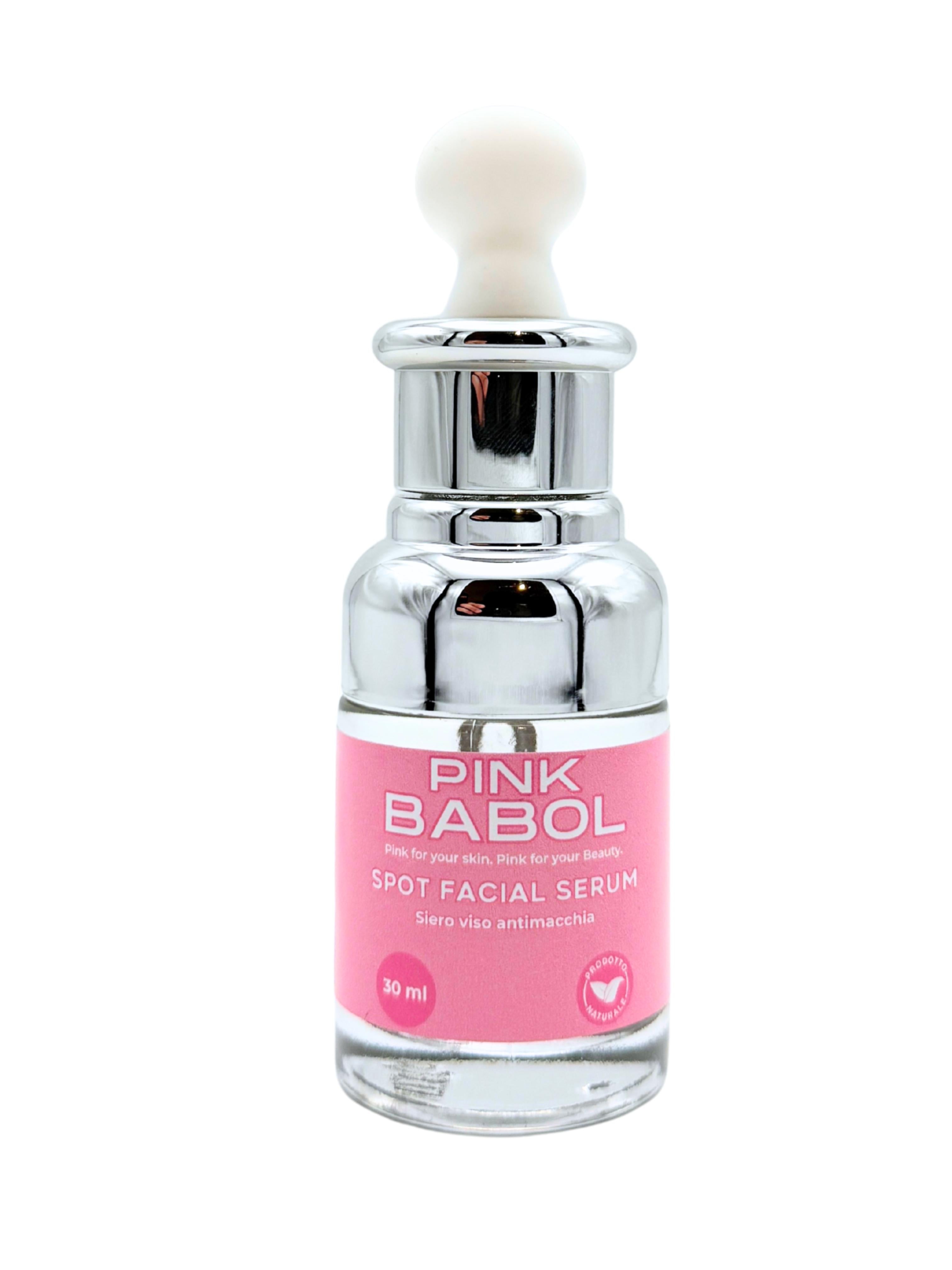Siero Viso Anti-Macchie con Acido Salicilico, Acido Azelaico & Olio di Rosmarino – Azione Uniformante e Illuminante-Pink Babol
