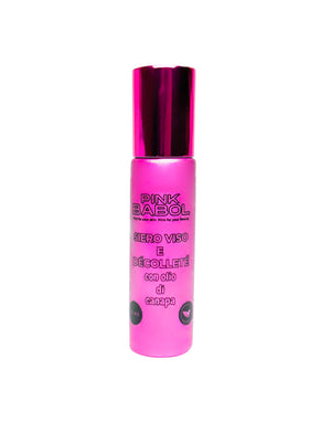 Siero Viso e Décolleté con Olio di Canapa e Acido ialuronico - Rughe e segni del tempo-Pink Babol