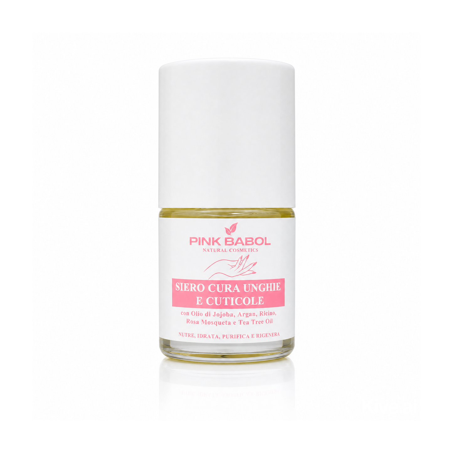 Siero Cura Unghie e Cuticole con Olio di Jojoba, Argan, Ricino, Rosa Mosqueta e Tea Tree Oil – Nutriente, Idratante, Purificante e Rigenerante