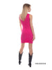 Stivali Texani in pelle con tacco-Pink Babol