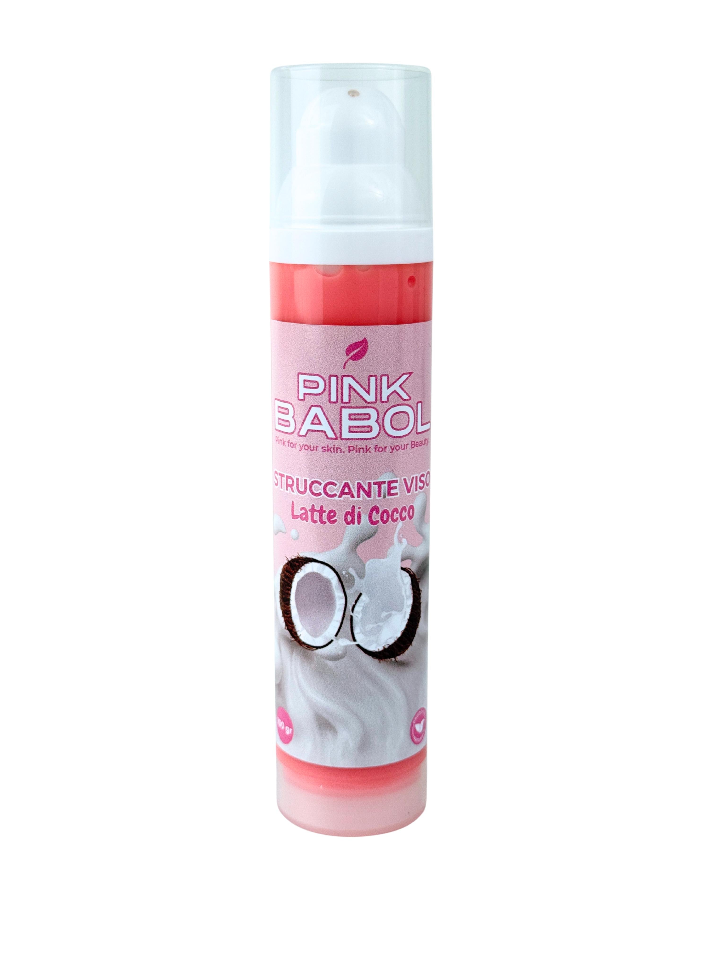 Struccante Viso con Aloe Vera & Olio di Macadamia – Delicato, Idratante e Nutriente. Rimuove anche il trucco waterproof-Pink Babol