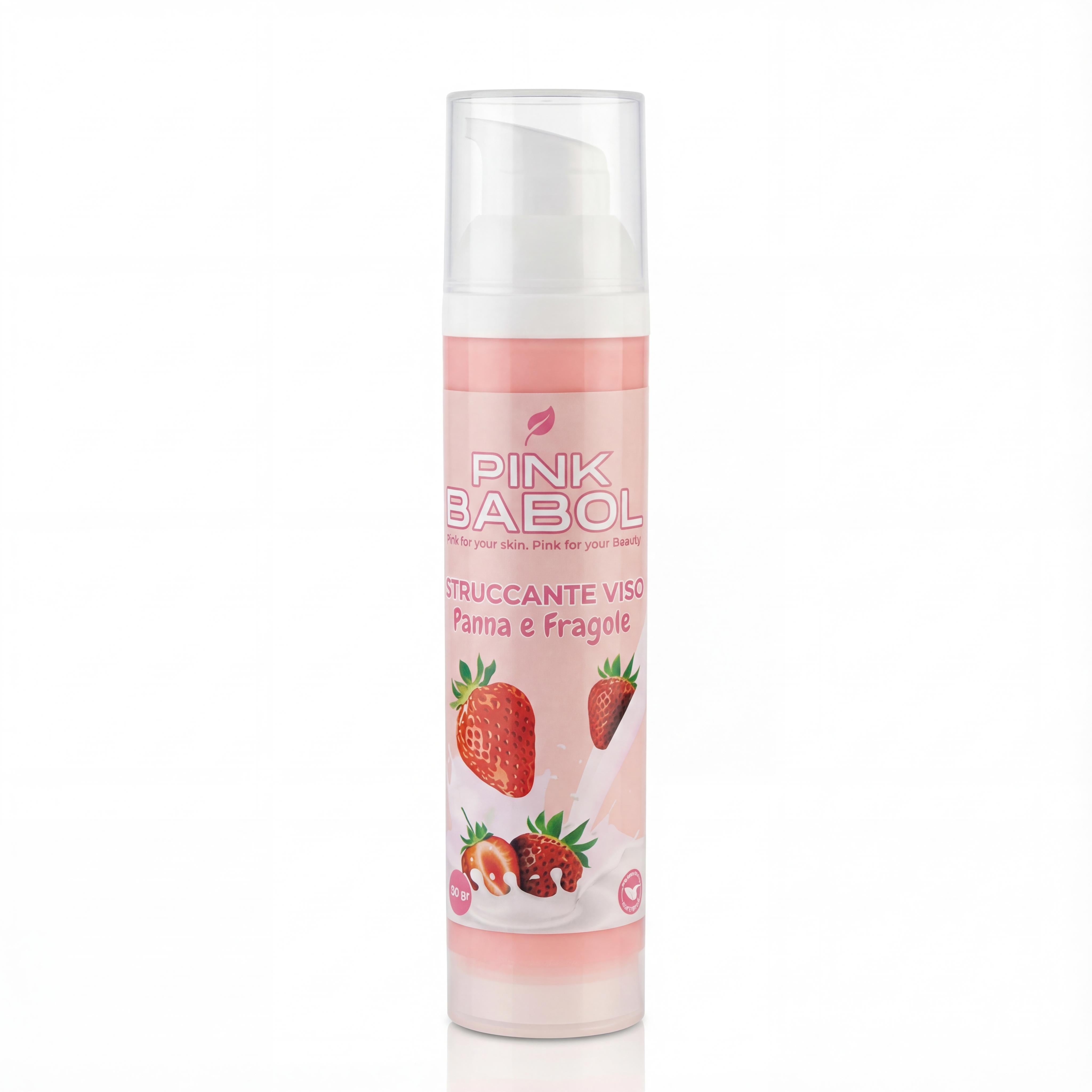 Struccante Viso in crema con Aloe Vera & Olio di Macadamia e Girasole – Delicato, Idratante e Nutriente. Rimuove anche il trucco waterproof-Pink Babol