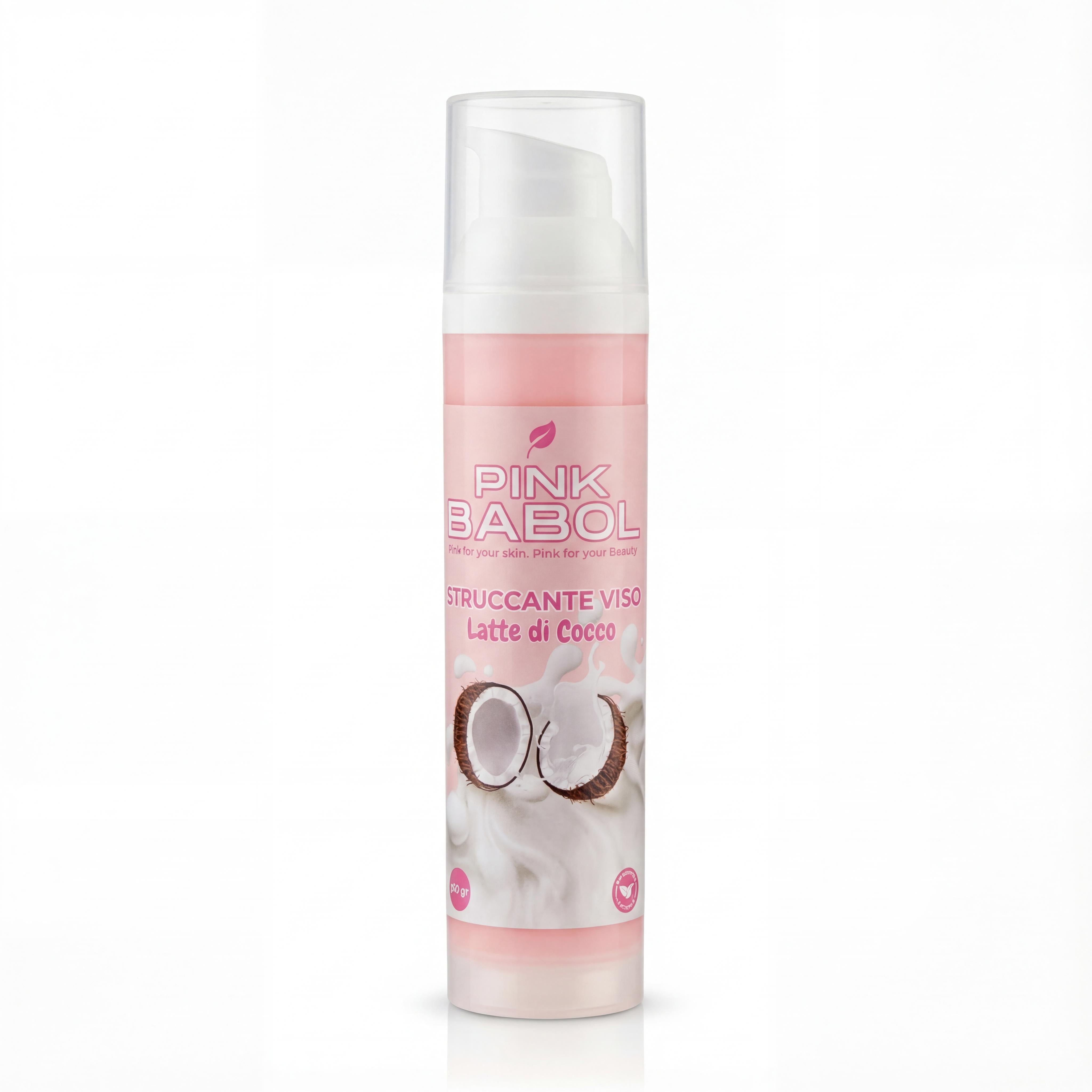 Struccante Viso in crema con Aloe Vera & Olio di Macadamia e Girasole – Delicato, Idratante e Nutriente. Rimuove anche il trucco waterproof-Pink Babol
