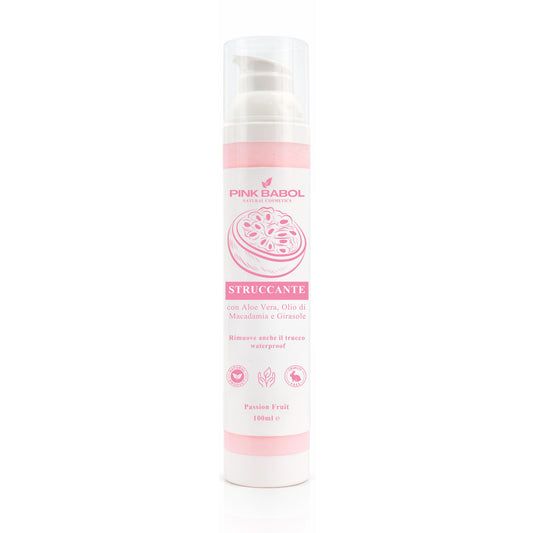 Struccante Viso in crema con Aloe Vera & Olio di Macadamia e Girasole – Delicato, Idratante e Nutriente. Rimuove anche il trucco waterproof-Pink Babol