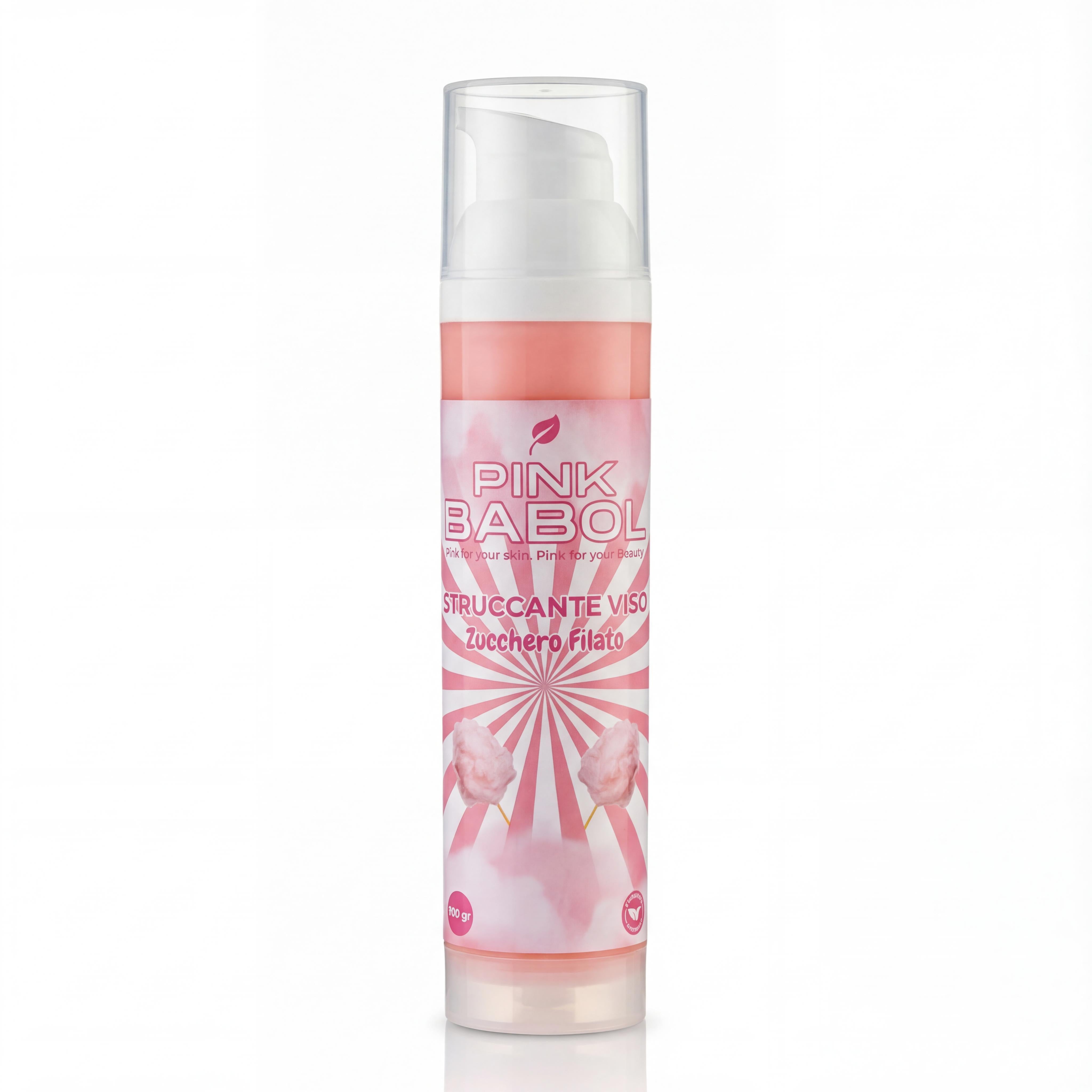 Struccante Viso in crema con Aloe Vera & Olio di Macadamia e Girasole – Delicato, Idratante e Nutriente. Rimuove anche il trucco waterproof-Pink Babol