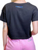 T-Shirt Crop Pink Babol Paint-Pink Babol