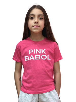 T-Shirt Regular Bambina Pink Babol Glitter-Pink Babol