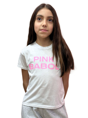T-Shirt Regular Bambina Pink Babol Glitter-Pink Babol